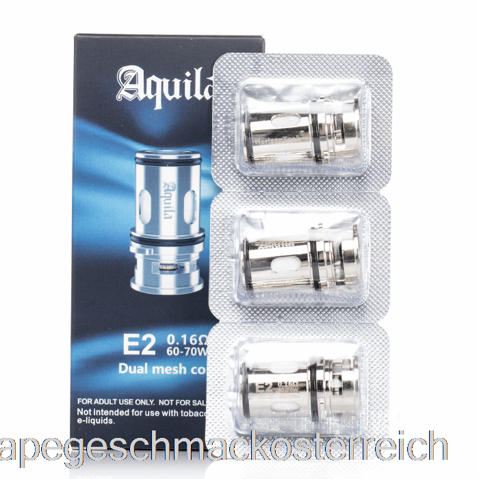 Horizon Tech Aquila Ersatzspulen 0,16 Ohm E2 Dual Mesh Spulen Vape Geschmack